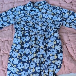 Floral Blue Jumpsuit